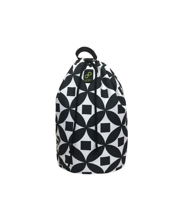 Rajoles Diputació - Eco Mochila Reciclada - Blanco - Negro