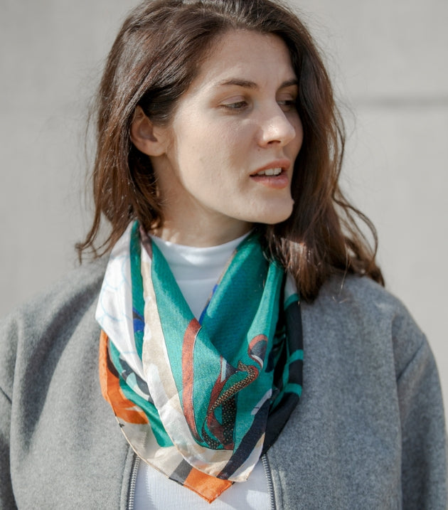 Peacock Handkerchief