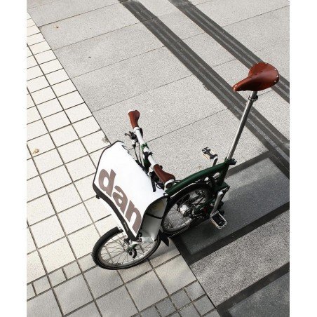 Eco Bolso Brompton Grande Reciclado para Manillar S/M/H/P - Blanco - Diagonal Mar