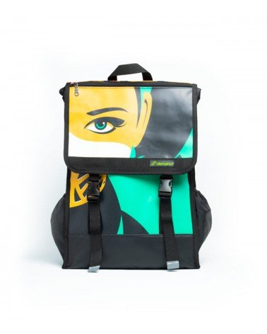 Recycled Large Backpack Brompton For M/H Handlebar -Malika Favre_Mercè21- Verdi L