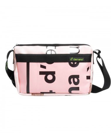 Sarrià S - Recycled Messenger Bag - Pink