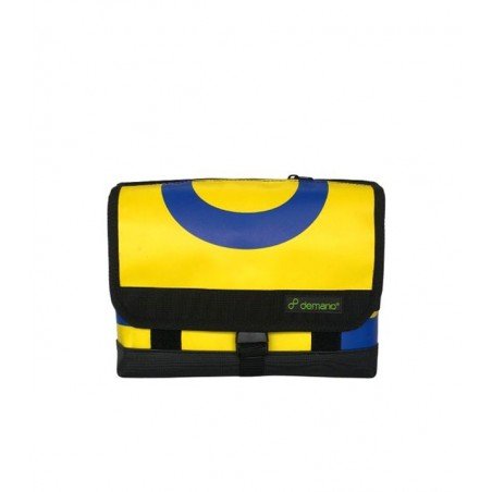 Ribera_Recycled Waterproof Mini Brompton Bag_Yellow-Blue