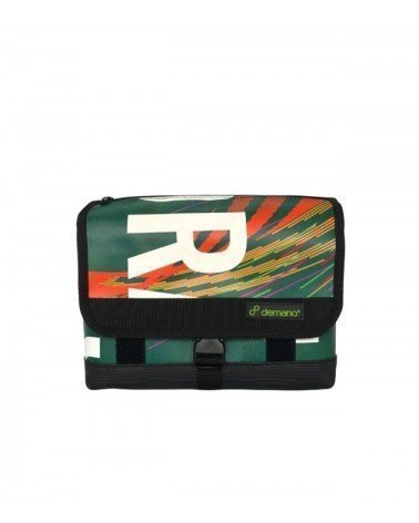 Ribera-Recycled Waterproof Mini Brompton Bag-dark green