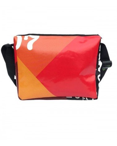 Sarrià L - Recycled Messenger Bag - Orange