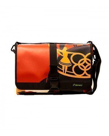 Recycled Brompton Bag For S/M/H/P Handlebar - Orange Fontana
