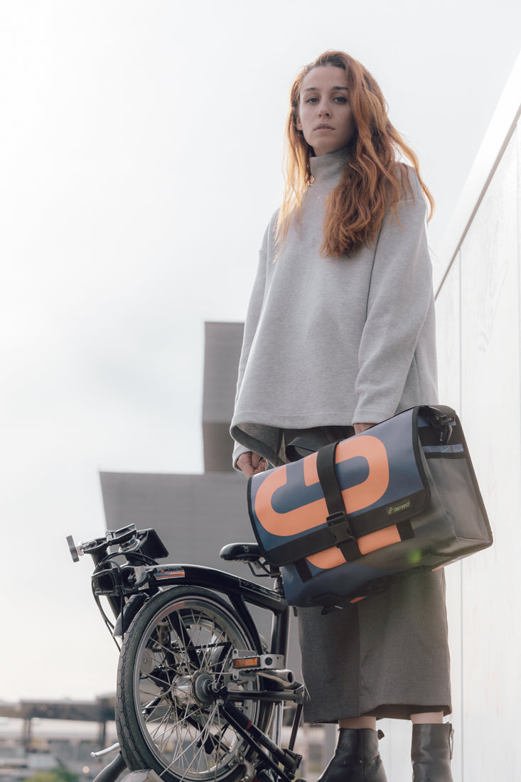 FONTANA Brompton bag made from recycled flags | Demano